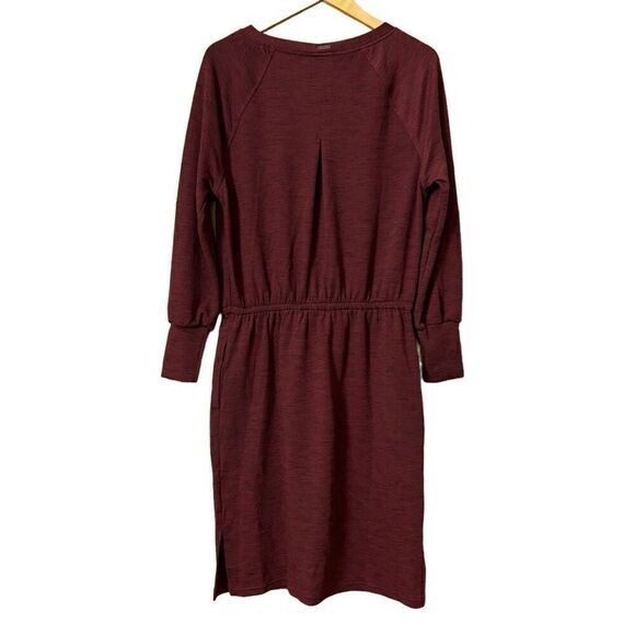 Prana Sunrise sporty lightweight buttery soft Dress maroon medium new - Picture 5 of 12